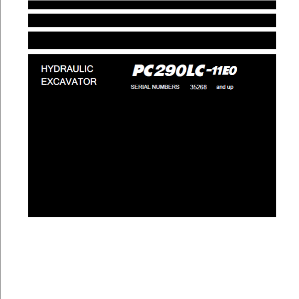 PC290LC-11E0 Shop Manual