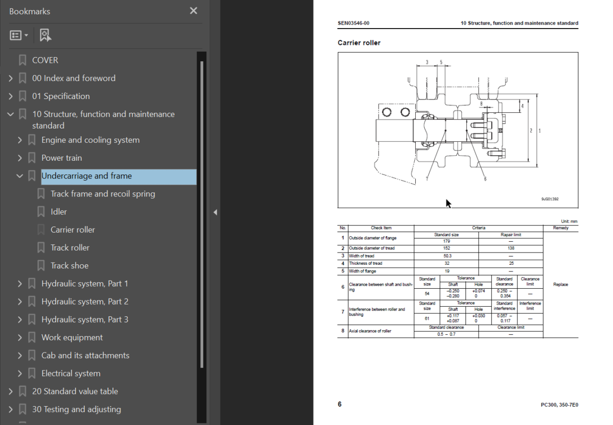 PC300 -7E0 PC300LC-7E0 PC350 -7E0 PC350LC-7E0 ecot3 Shop Manual