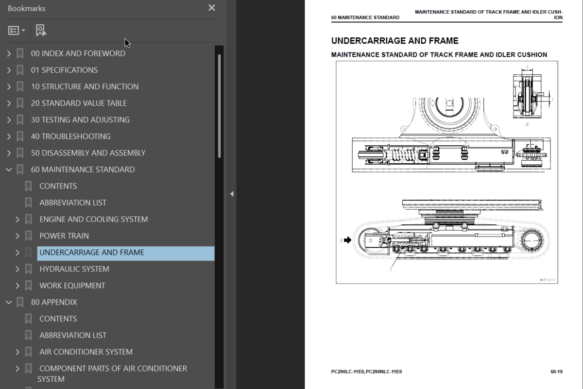 PC290 -11E0 PC290LC -11E0 PC290NLC-11E0 Shop Manual