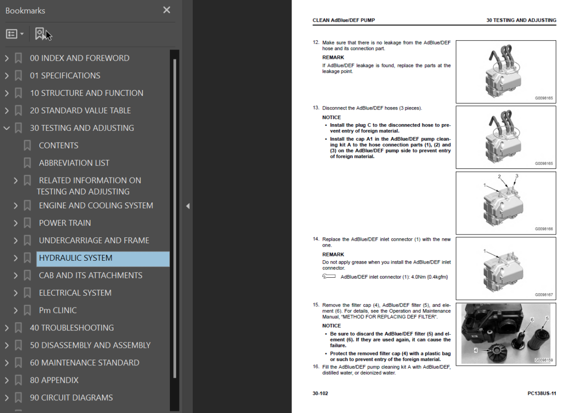 PC138US-11 Shop Manual