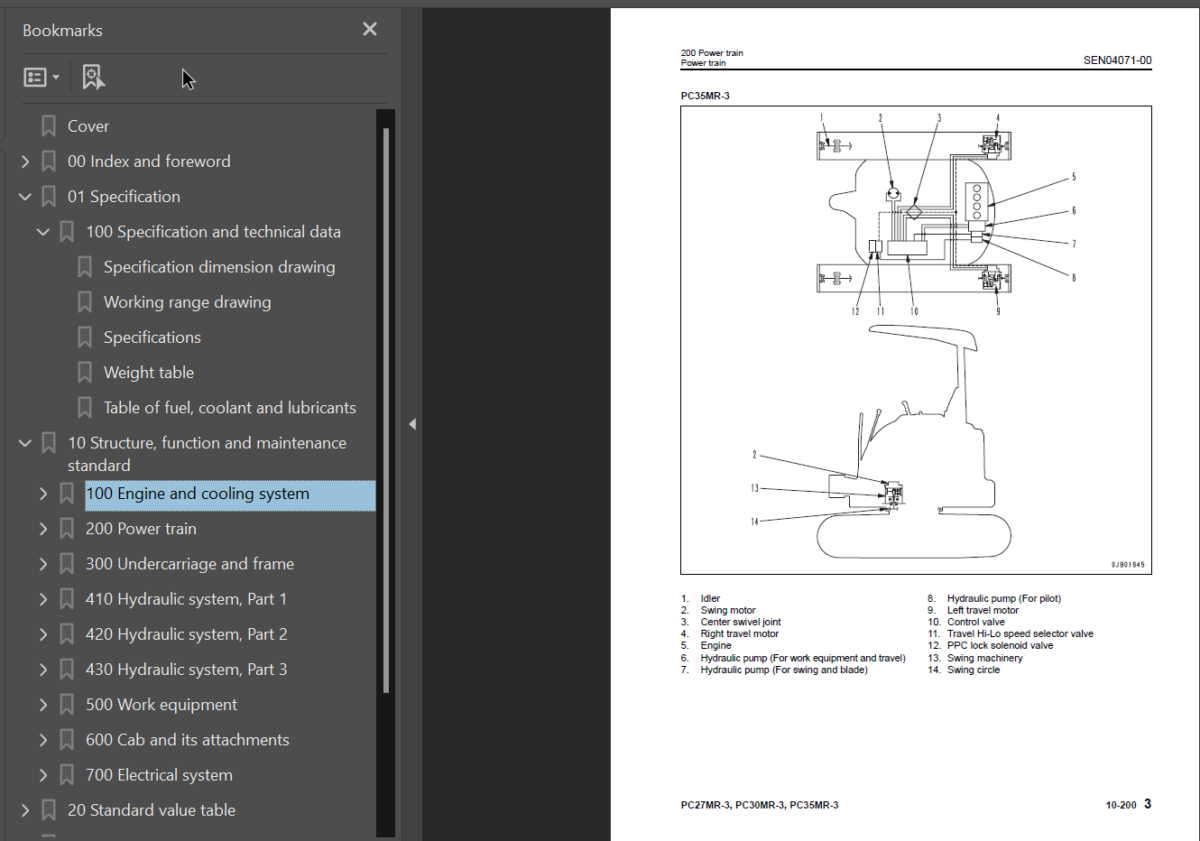 PC27MR-3 PC30MR-3 PC35MR-3 (PC27MR-20002 PC30MR-30001 PC35MR-15001 and up) Shop Manual