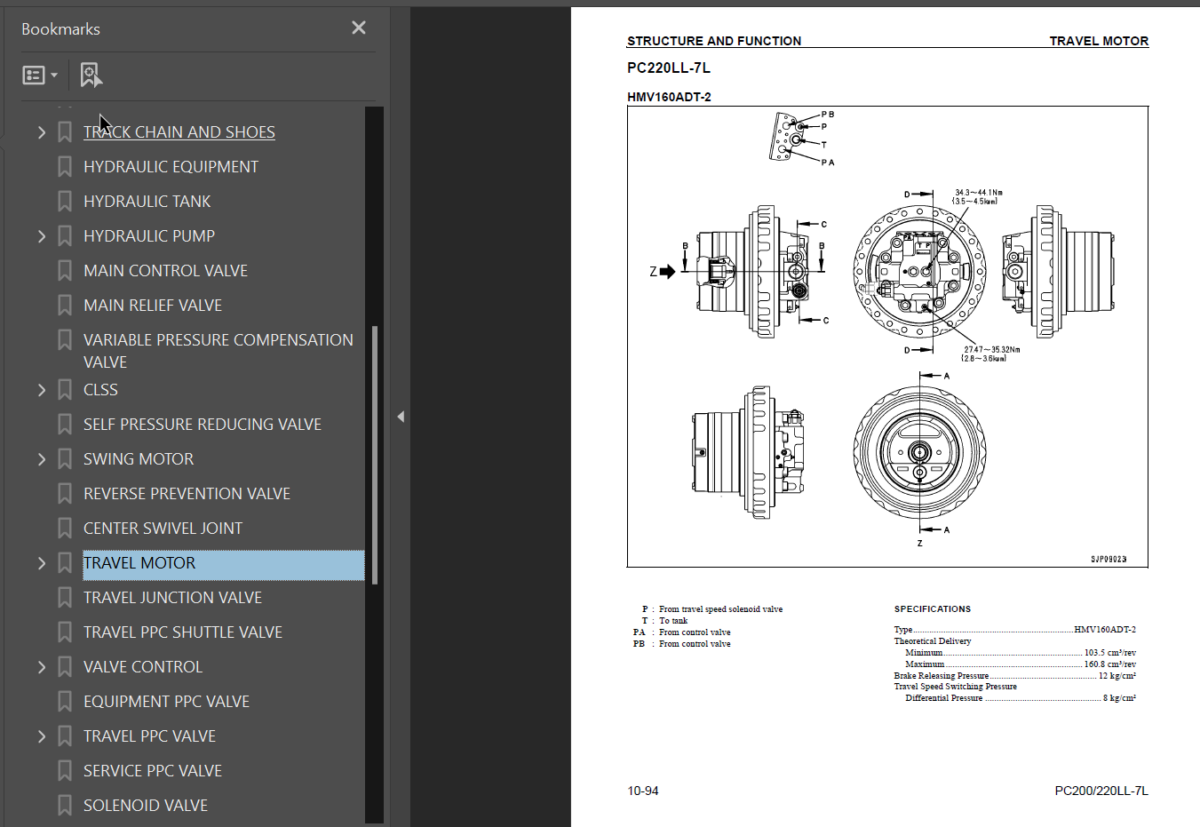 PC200LL-7L PC220LL-7L GALEO Shop Manual