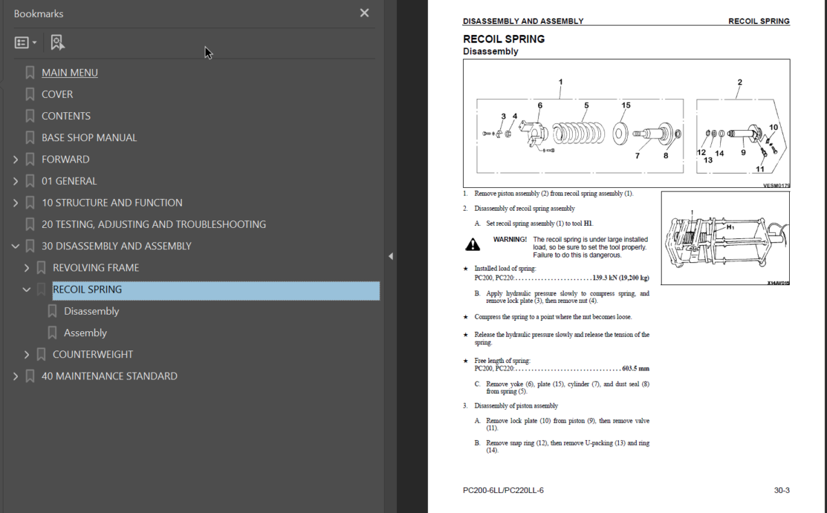 PC200LL-6 PC220LL-6 AVANCE Shop Manual Addendum