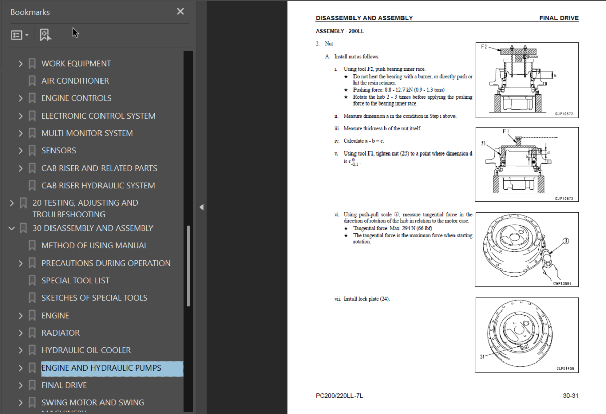 PC200LL-7L PC220LL-7L GALEO Shop Manual