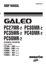 PC27MR-2 PC30MR-2 PC35MR-2 PC40MR-2 PC50MR-2 GALEO Shop Manual