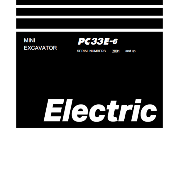 PC33E-6 Electric Shop Manual