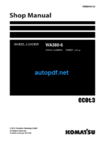 WA380-6 Shop Manual