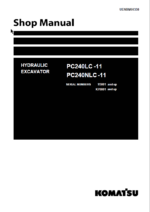 PC240LC -11 PC240NLC -11 Shop Manual