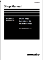 PC290 -11E0 PC290LC -11E0 PC290NLC-11E0 SERIAL Shop Manual