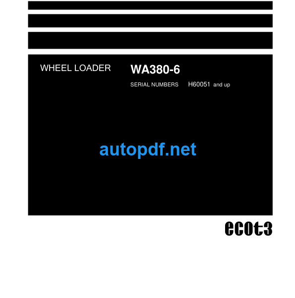 WA380-6 Shop Manual