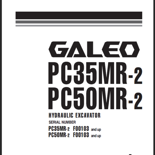 PC35MR-2 PC50MR-2 GALEO Shop Manual