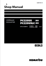 PC228US -3E0 PC228USLC-3E0 Shop Manual