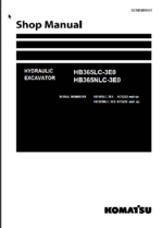 HB365LC-3E0 HB365NLC-3E0 Shop Manual (K75222 and up)