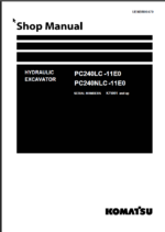 PC240LC -11E0 PC240NLC -11E0 Shop Manual