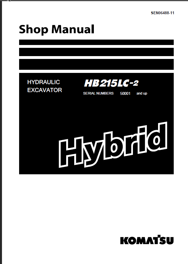 HB215LC-2 Shop Manual