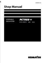 PC78US-11 Shop Manual