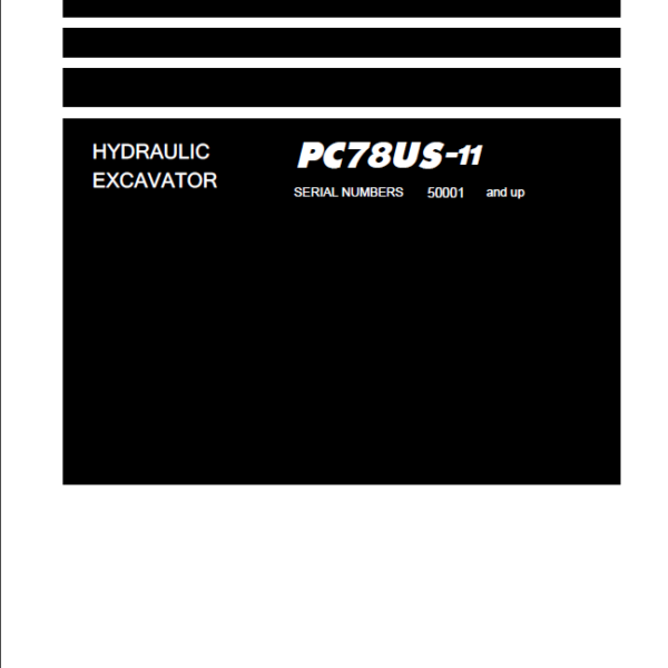 PC78US-11 Shop Manual