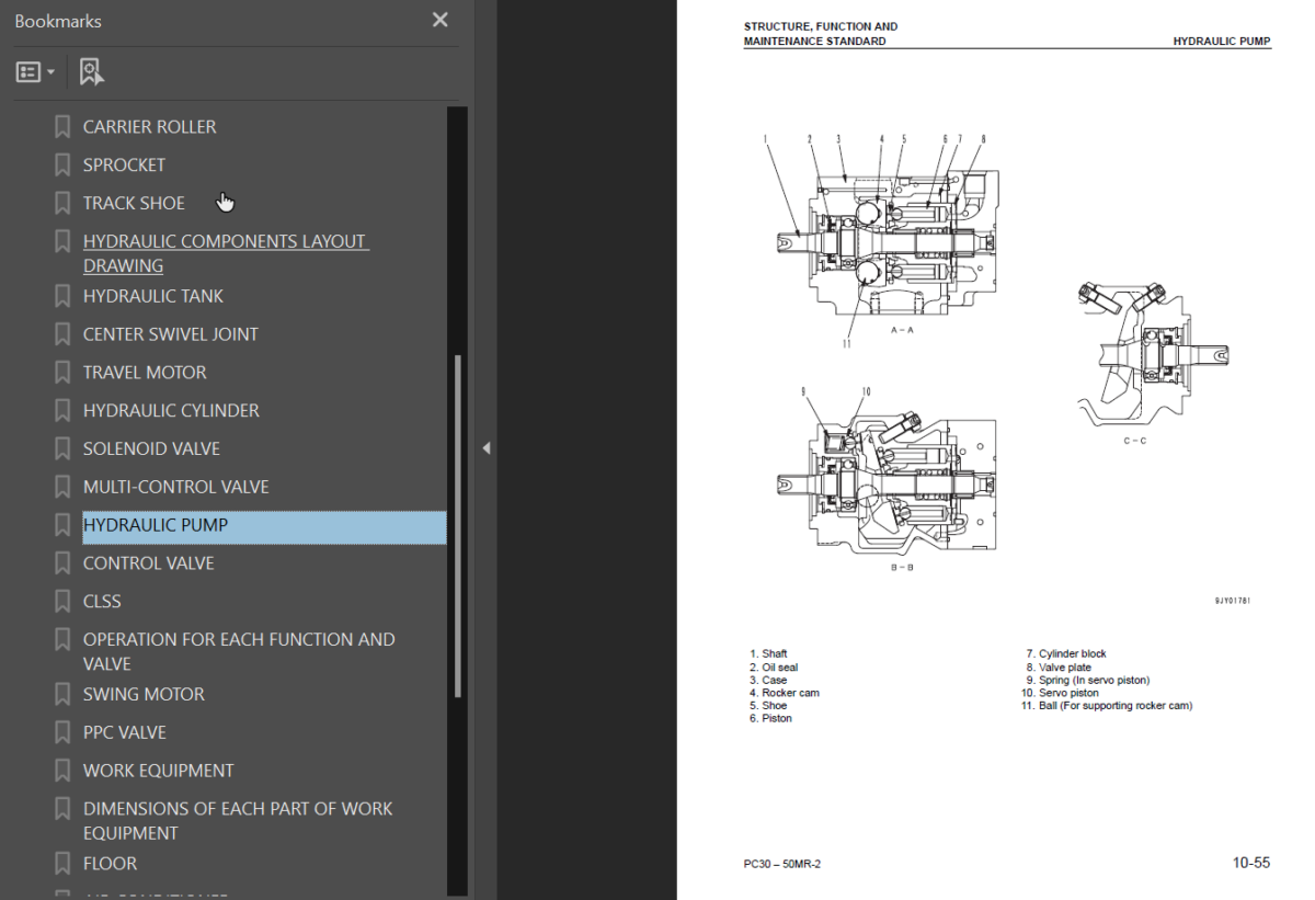 PC27MR-2 PC30MR-2 PC35MR-2 PC40MR-2 PC50MR-2 GALEO Shop Manual