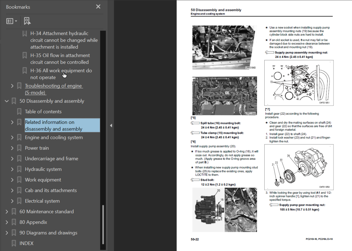 PC210i -10 PC210LCi-10 Shop Manual