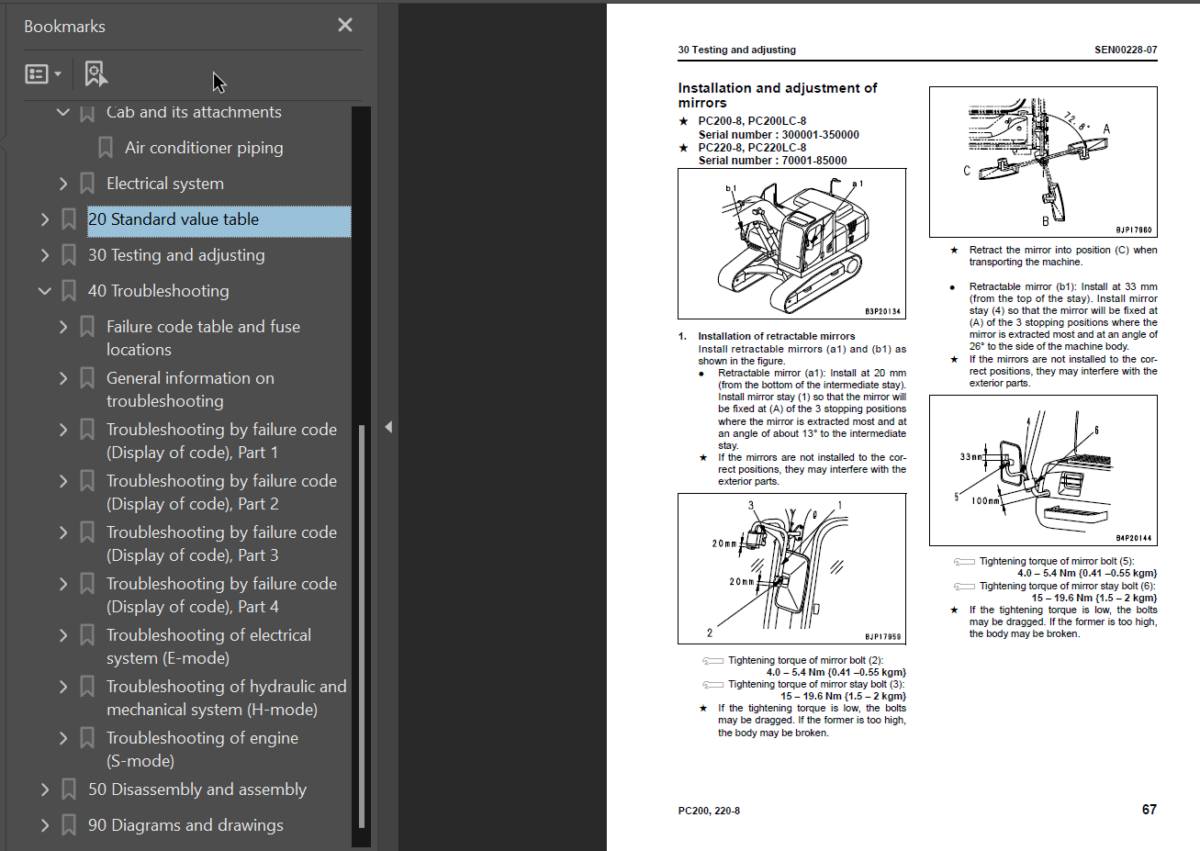 PC200 -8 PC200LC-8 PC220 -8 PC220LC-8 Shop Manual