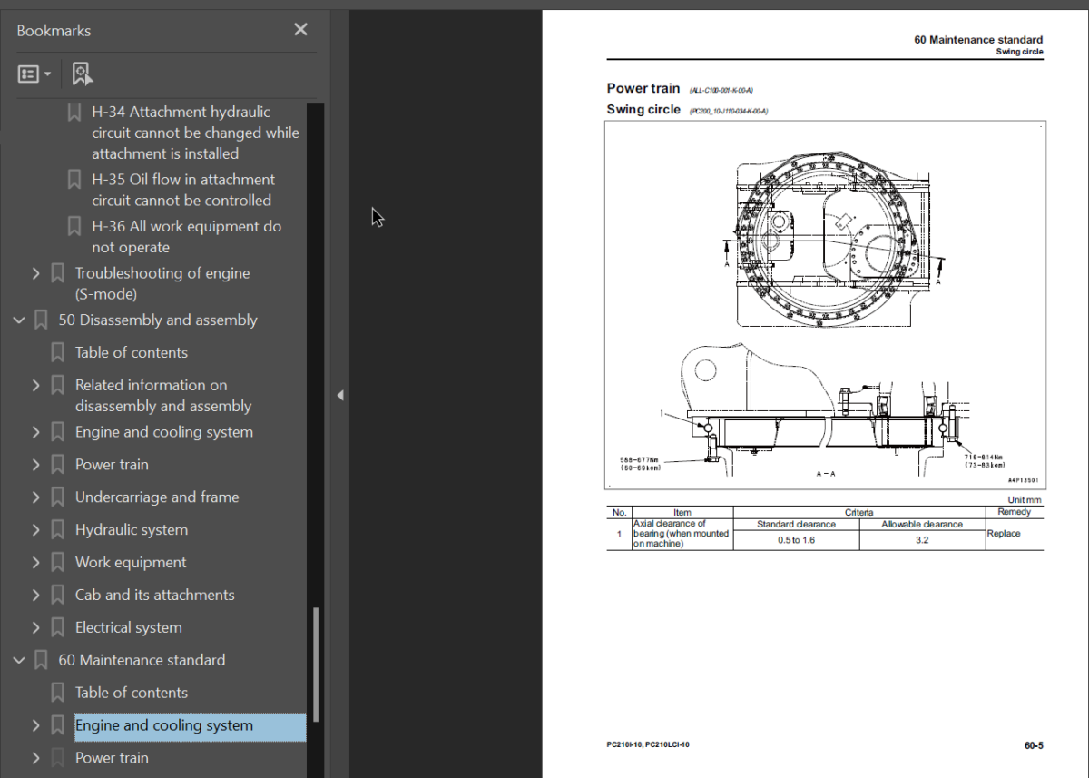 PC210i -10 PC210LCi-10 Shop Manual