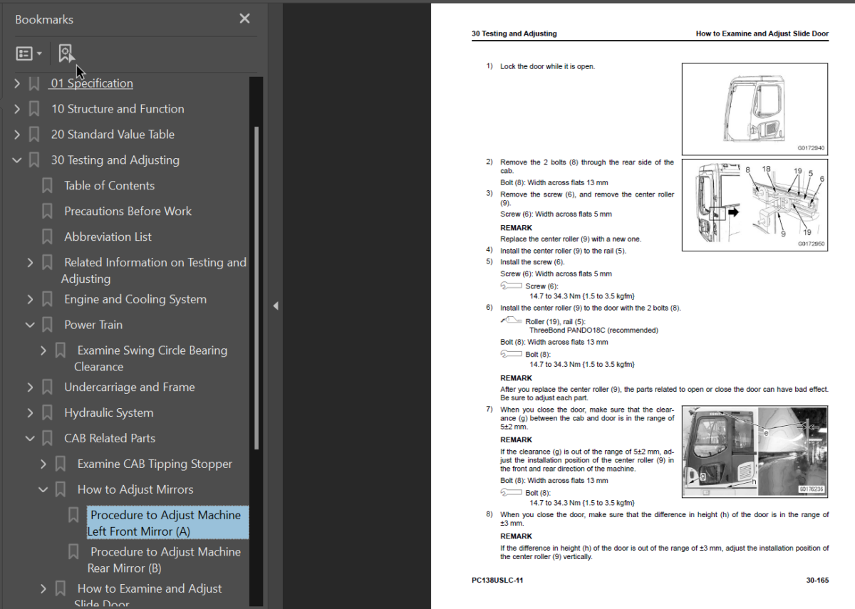 PC138USLC-11 Shop Manual