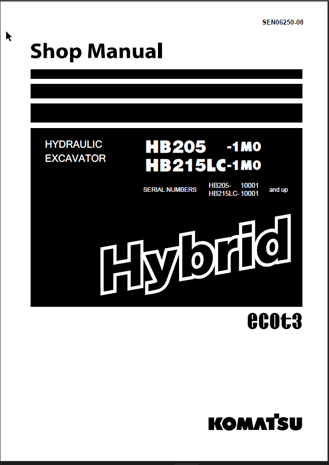 HB205 -1M0 HB215LC-1M0 Shop Manual
