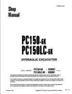 PC150-6K PC150LC-6K Shop Manual