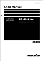 PC160LC-7E0 Shop Manual