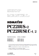 PC228US-2 PC228USLC-1 2 Shop Manual