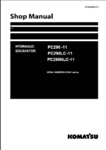 PC290 -11 PC290LC -11 PC290NLC-11 Shop Manual