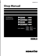 PC200 -8M0 PC200LC-8M0 PC220 -8M0 PC220LC-8M0 Shop Manual