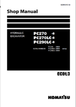 PC270 -8 PC270LC-8 PC290LC-8 Shop Manual