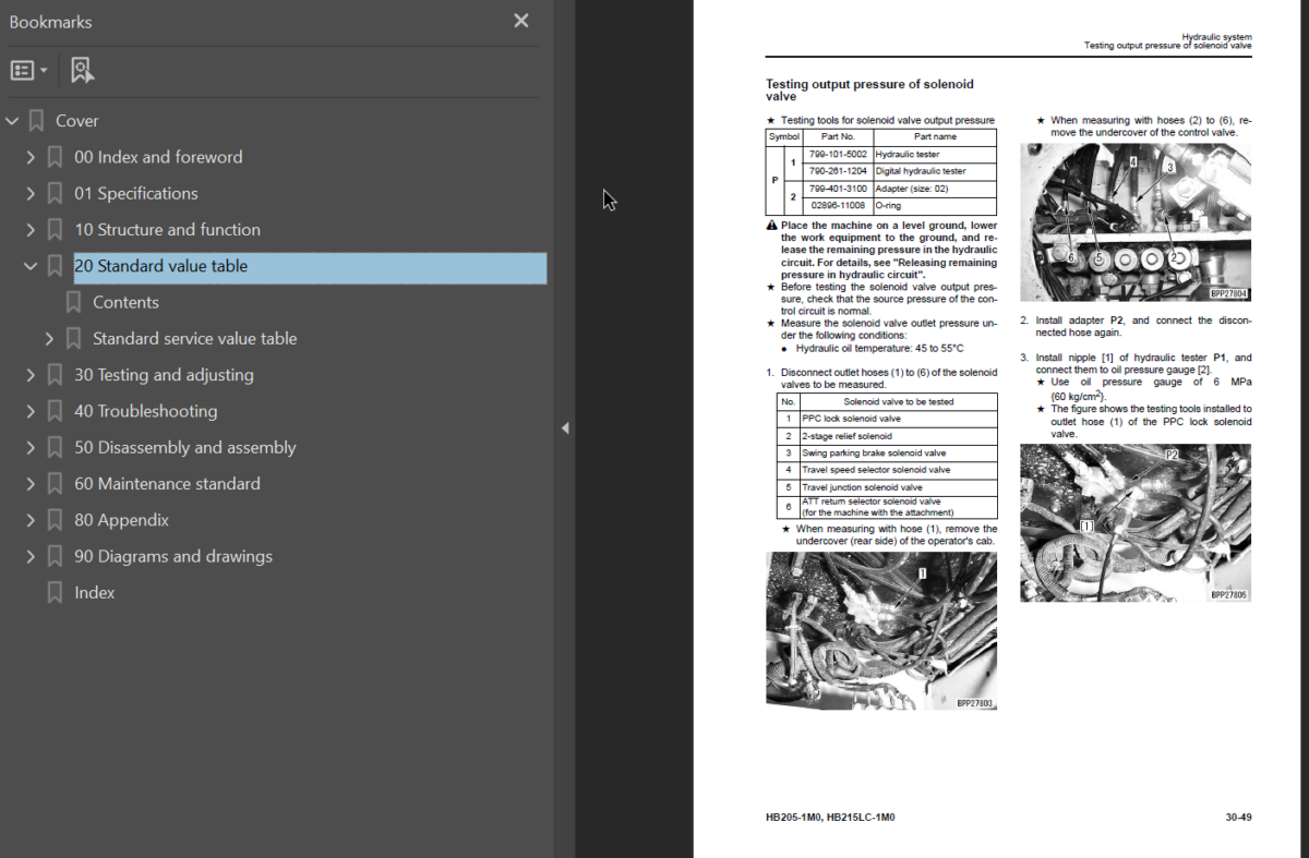 HB205 -1M0 HB215LC-1M0 Shop Manual