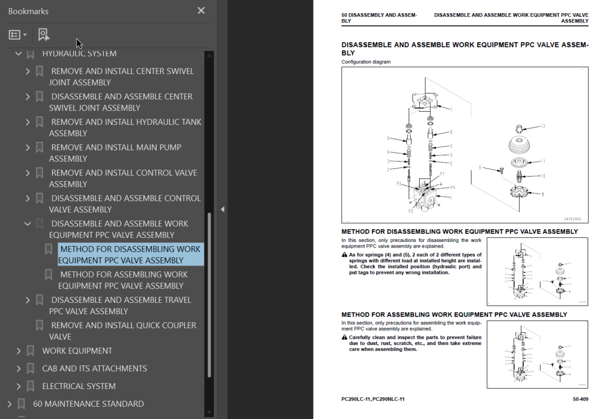 PC290 -11 PC290LC -11 PC290NLC-11 Shop Manual