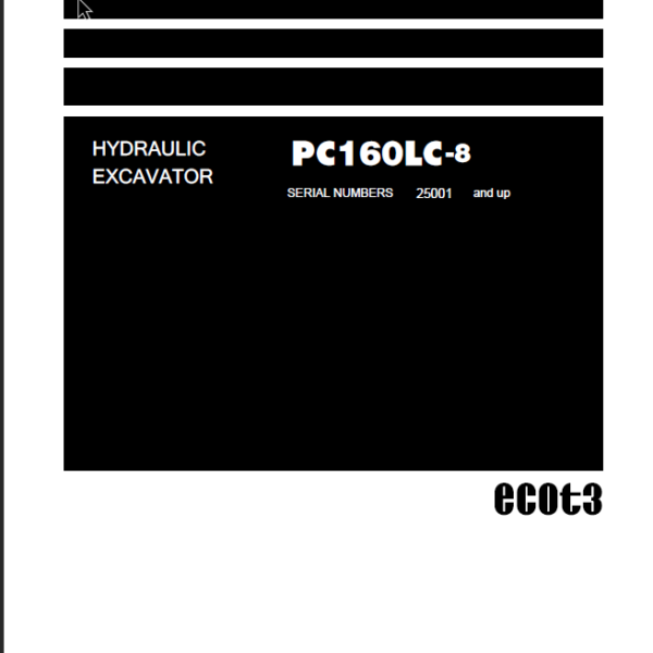 PC160LC-8 Shop Manual