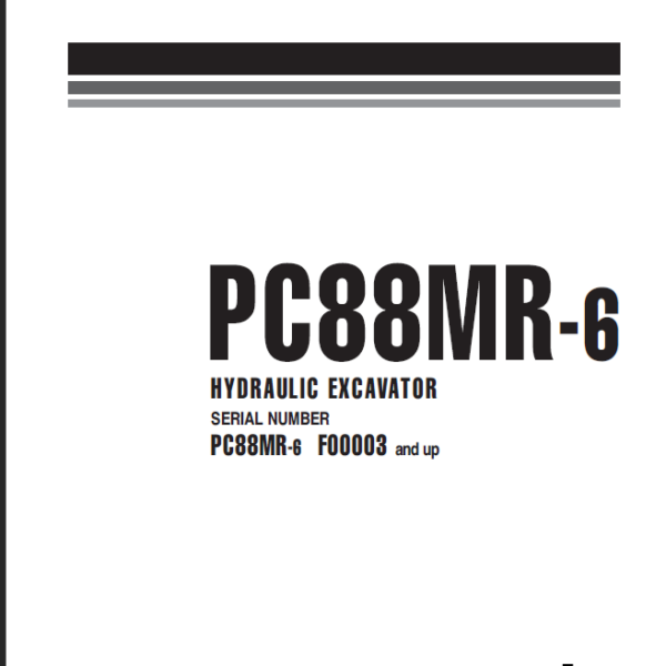 PC88MR-6 Shop Manual