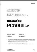 PC50UU-2 Shop Manual