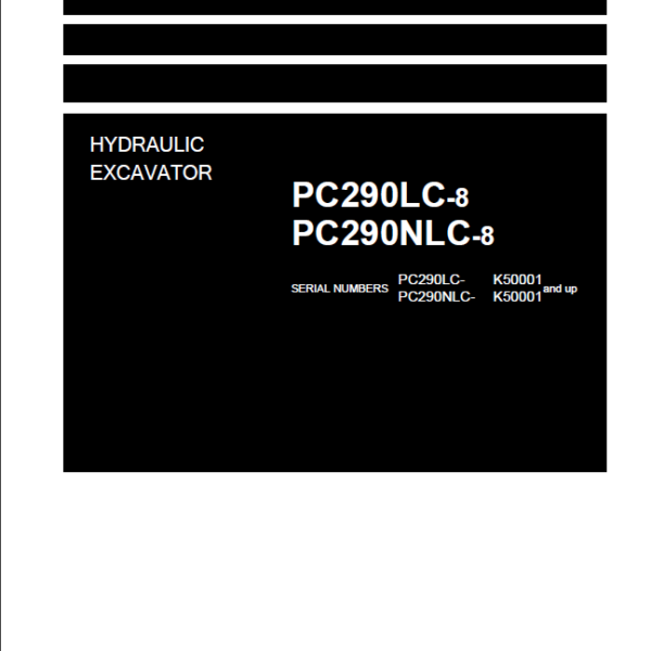 PC290LC-8PC290NLC-8 Field Assembly Manual