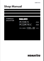 PC228US -3E0 PC228USLC -3E0 GALEO Shop Manual