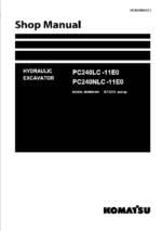 PC240LC -11E0 PC240NLC -11E0 Shop Manual