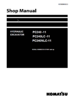 PC240 -11 PC240LC -11 PC240NLC-11 Shop Manual