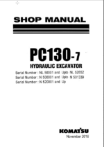 PC130-7 Shop Manual