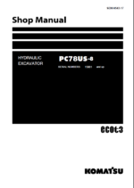 PC78US-8 Shop Manual