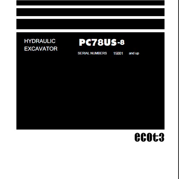 PC78US-8 Shop Manual