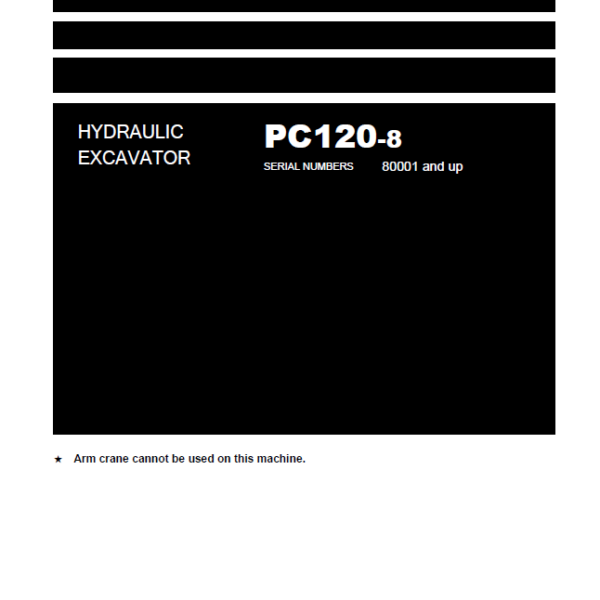 PC120-8 Shop Manual