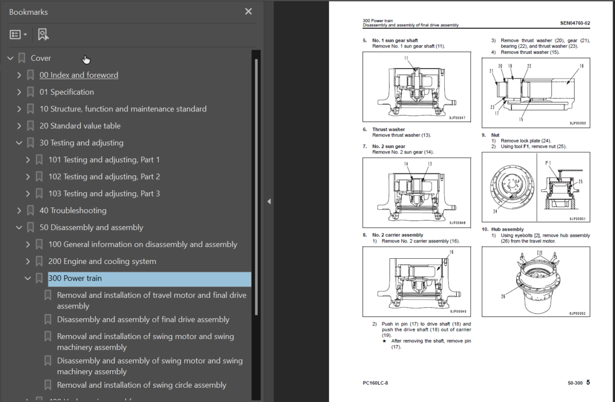 PC160LC-8 Shop Manual