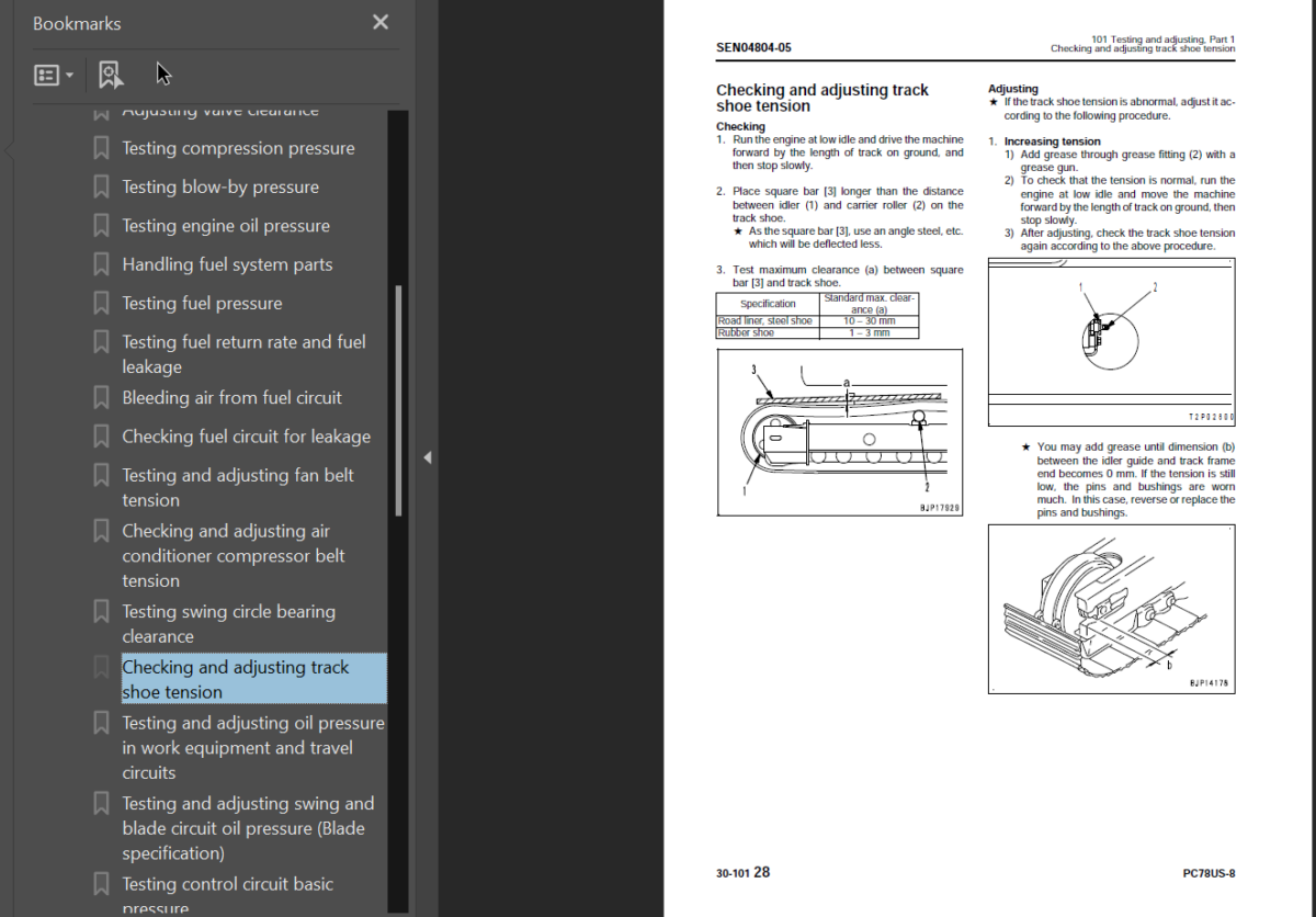 PC78US-8 Shop Manual