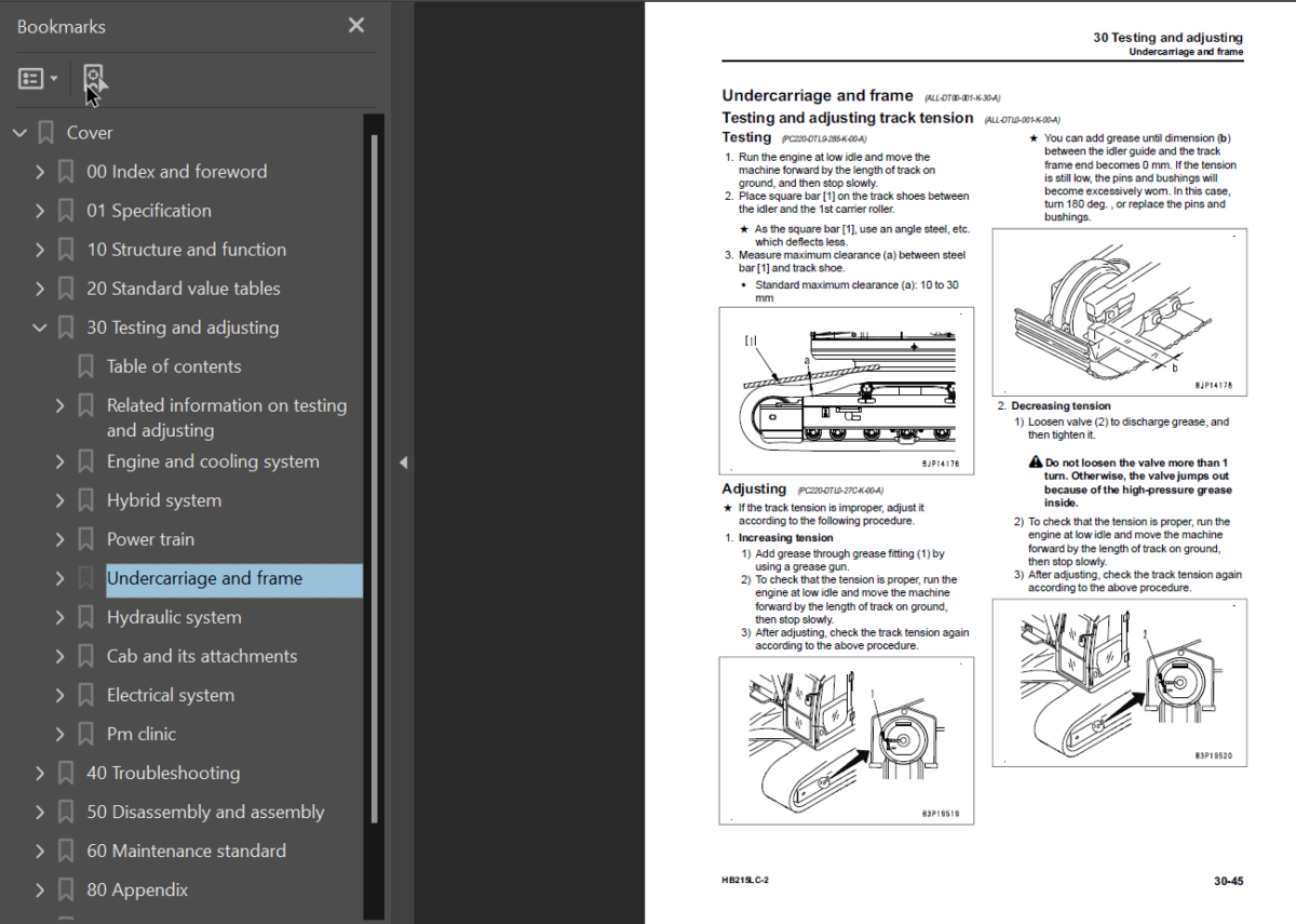 HB215LC-2 Shop Manual