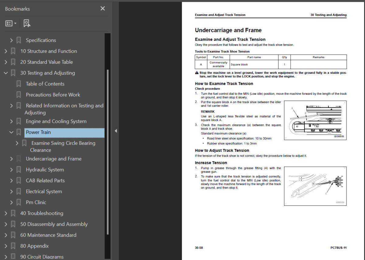 PC78US-11 Shop Manual